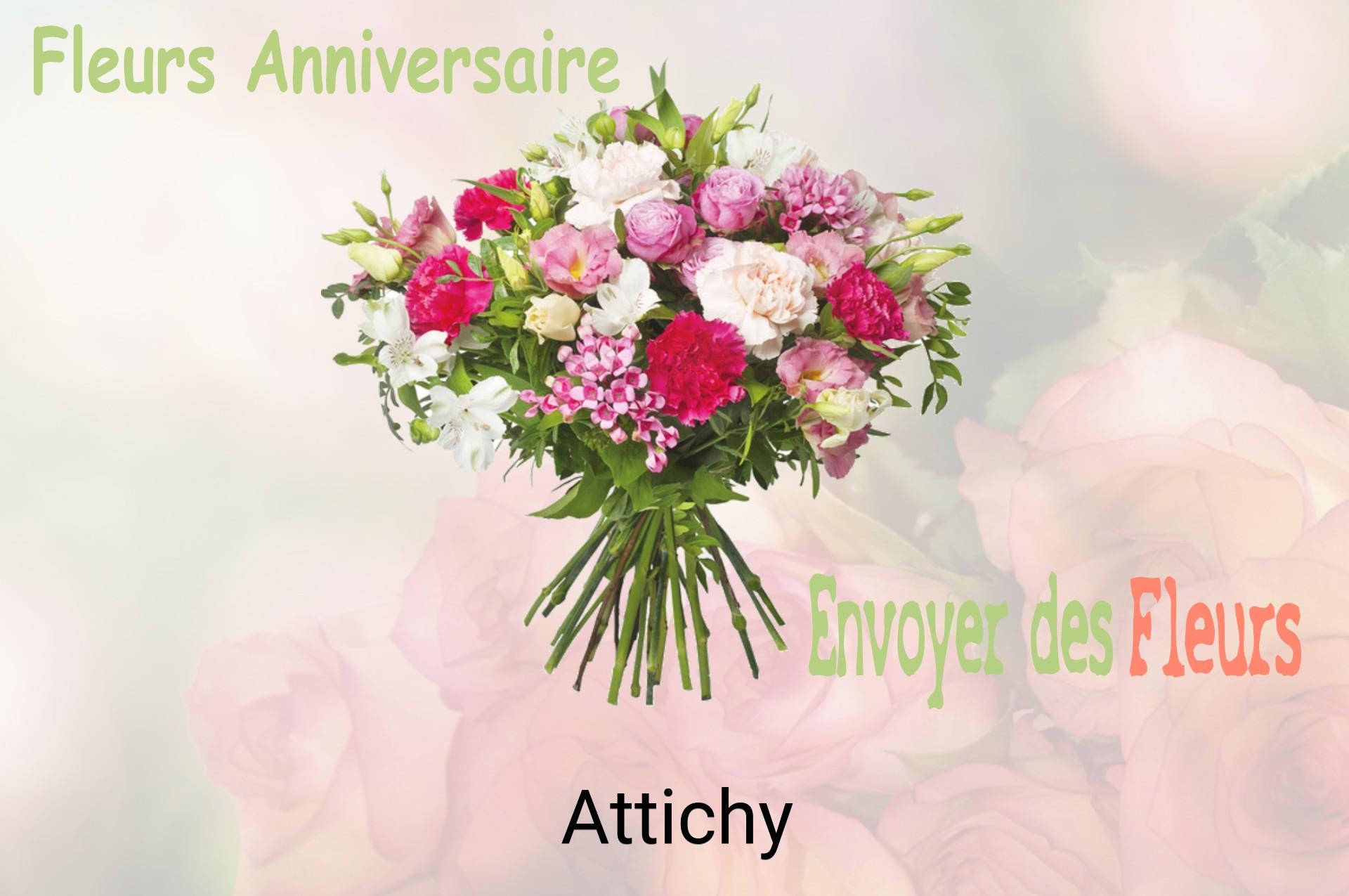 Bouquet de fleurs d’anniversaire livré à Attichy