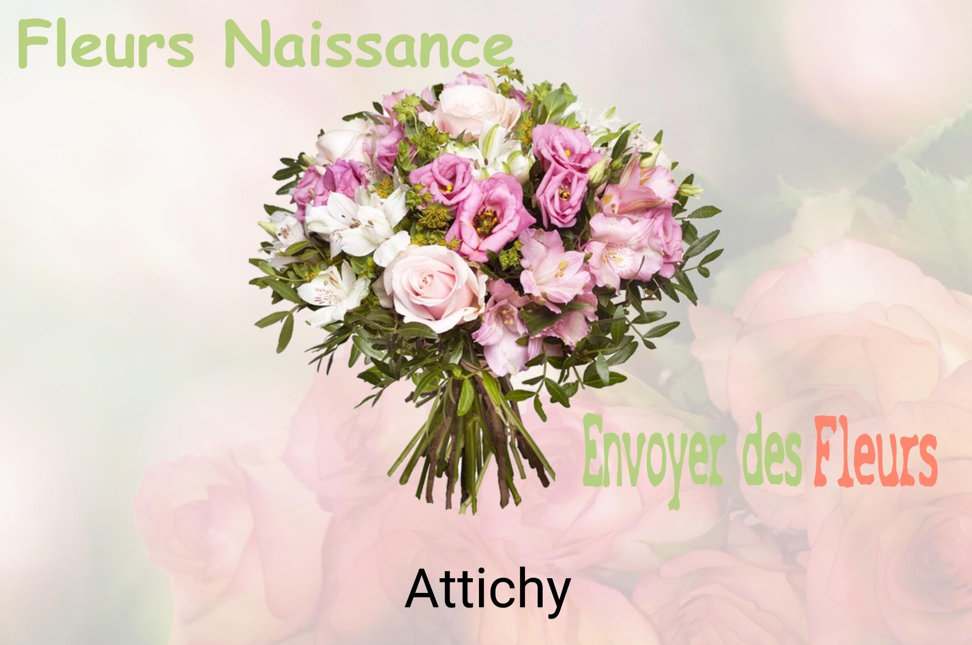 Bouquet de fleurs de naissance livré à Attichy